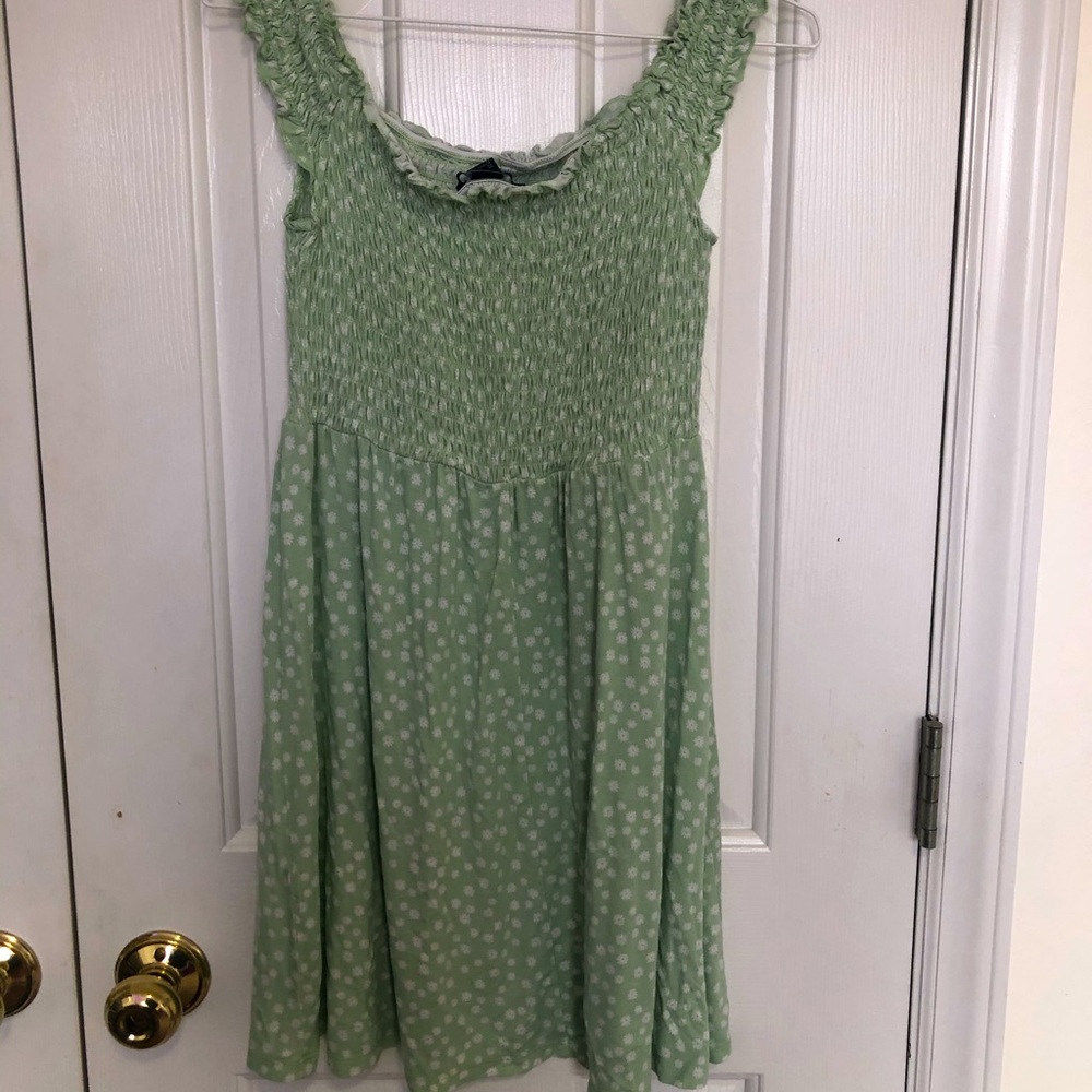 Forever 21 Sage Green Ditsy Floral Dress